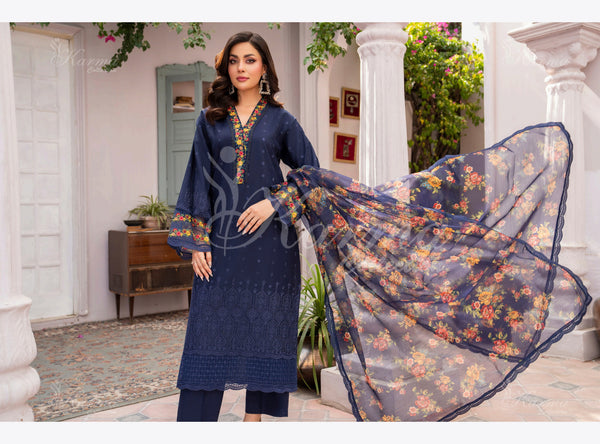 SAFINA LAWN STITCHED KARMA KC-1365