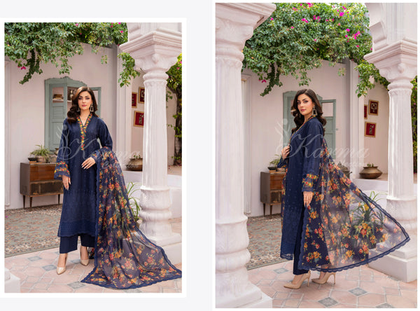 SAFINA LAWN STITCHED KARMA KC-1365