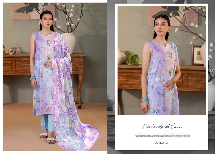 RANG PASAND GULJEE UNSTITCHED LAWN D-01