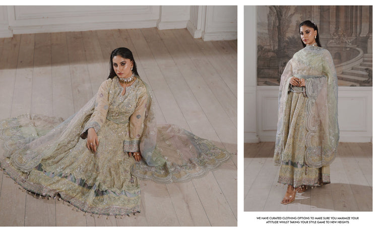 GLAMOURA BY NOOR'S SEMI-STITCHED 3PC | D-01