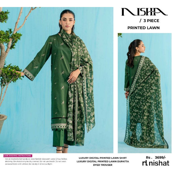 NISHA PRINTED LAWN | D-01