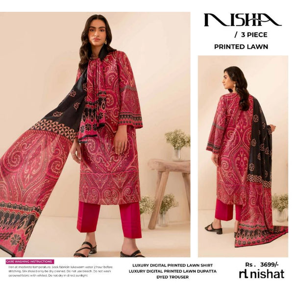 NISHA PRINTED LAWN | D-04