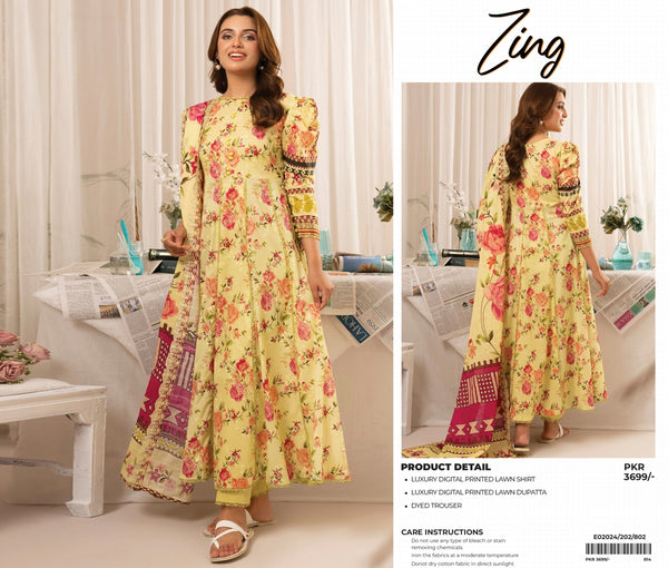 ZING PRINTED LAWN | D-10