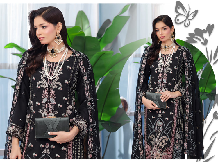 ARSHAMA BY BIN HAMEED SEM-STITCHED | EKR1418