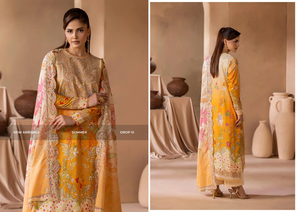 MAHAJAL BY GULLJEE UN-STITCHED 3PC | D-02