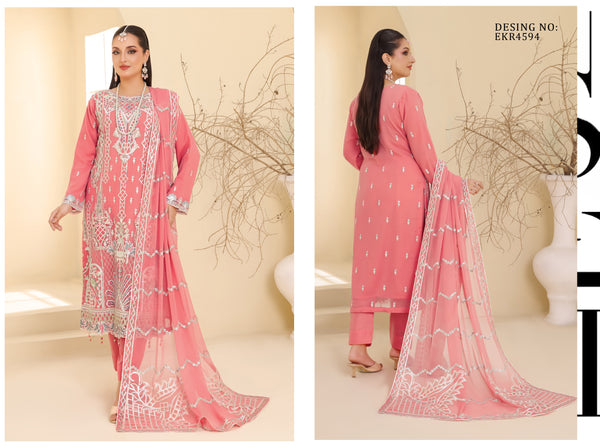 RAISE BY BIN HAMEED SEMI-STITCHED 3PC | D-10