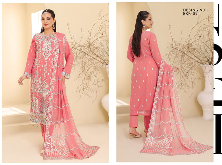 RAISE BY BIN HAMEED SEMI-STITCHED 3PC | D-10