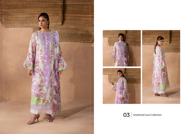 MAHAJAL BY GULLJEE UN-STITCHED 3PC | D-03