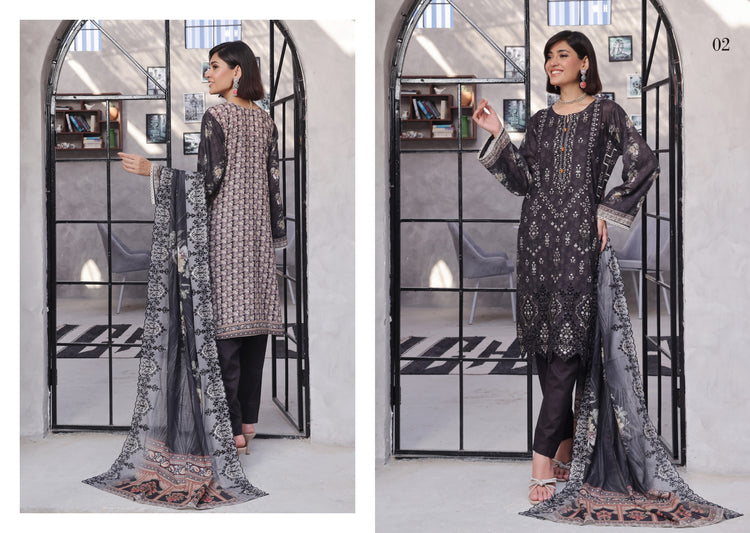 RINA LAWN BY BIN HAMEED | D-01
