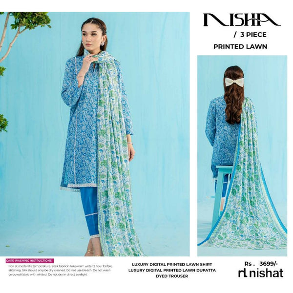 NISHA PRINTED LAWN | D-09
