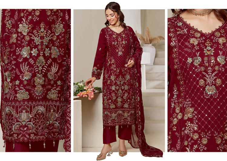BISMA BY BIN HAMEED SEMI-STITCHED | DA-1402