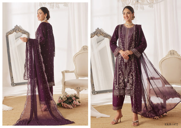 INARA BY BIN HAMEED | SEMI-STITCHED CHIFFON | D-04