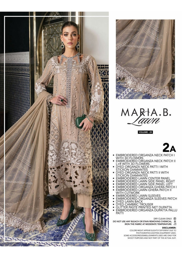MARIA B LUXURY UNSTITCHED LUXURYLAWN (2-A)