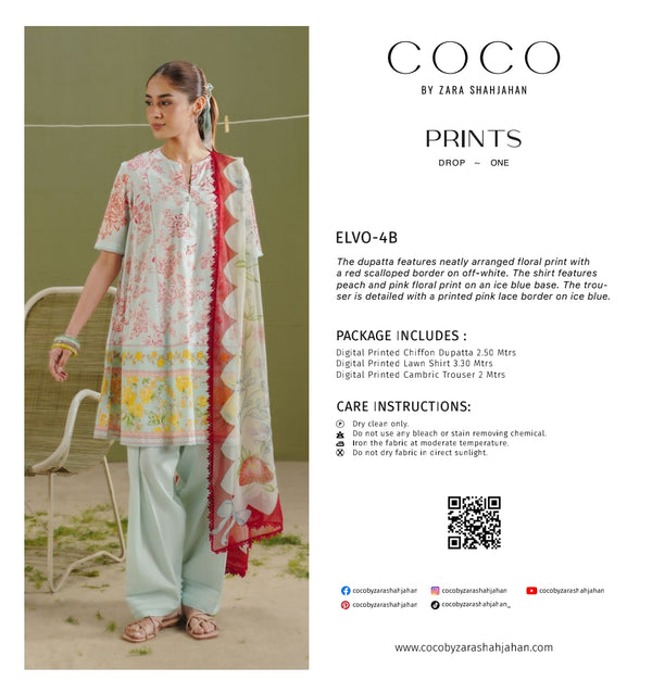 COCO BY ZARA SHAHJAHAN PRINTS Elvo-4B