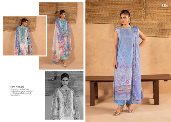 MAHAJAL BY GULLJEE UN-STITCHED 3PC | D-05