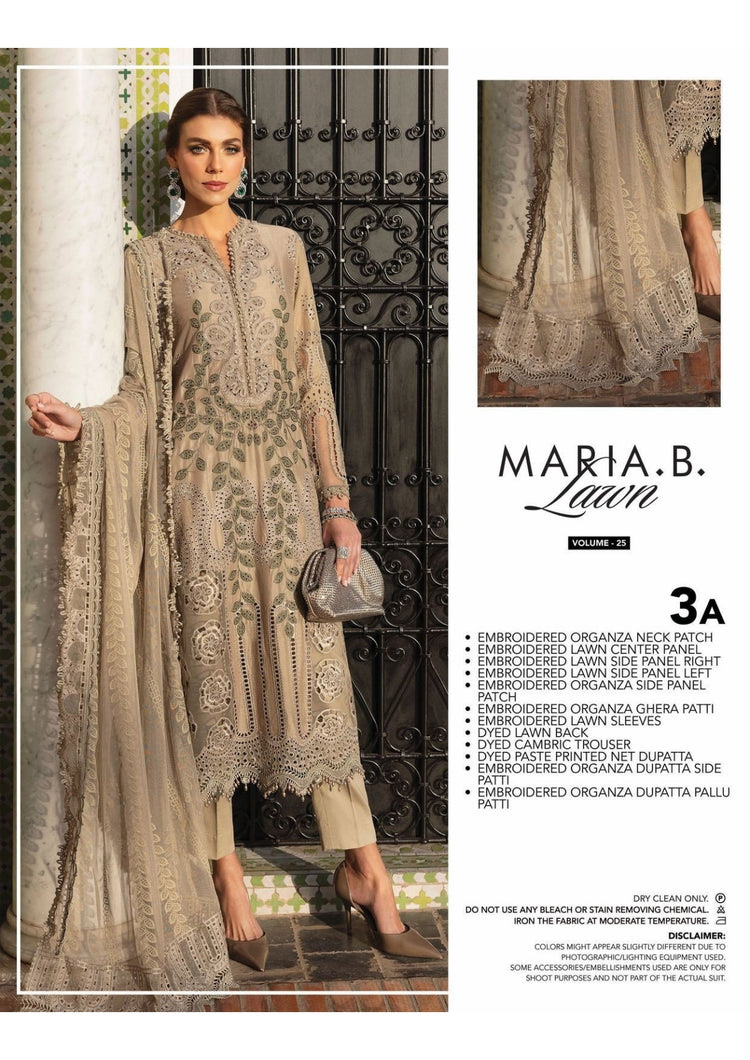 MARIA B LUXURY UNSTITCHED LUXURY LAWN (3-A)