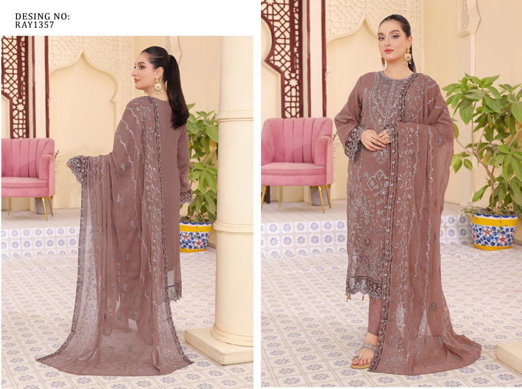 SABIHA BY BIN HAMEED SEMI-STITCHED 3PC | D-09