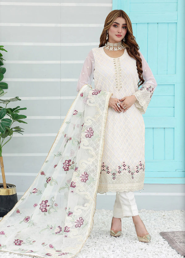 PEHCHAN BY PAKDAMAN SEMI-STITCHED 3PC | D-1063
