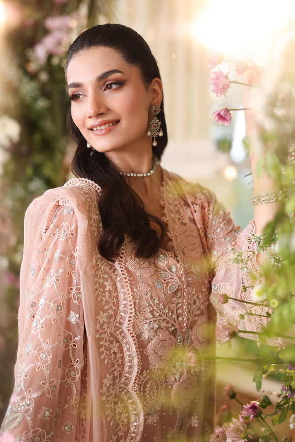 Maria b chiffon collection'26 /MPC-26-104-Peach Pink