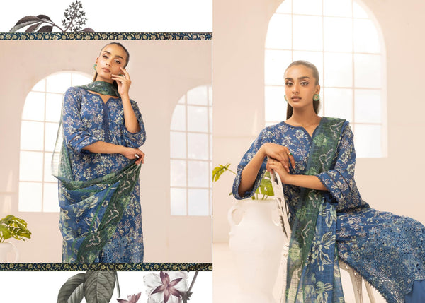 PRINTKARI BY NUR UN-STITCHED 3PC | D-PN-22
