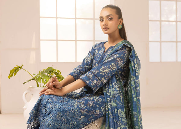 PRINTKARI BY NUR UN-STITCHED 3PC | D-PN-22