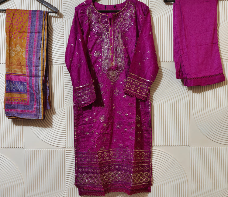 SADABAHAR STITCHED LUXURY FANCY LAWN D-03