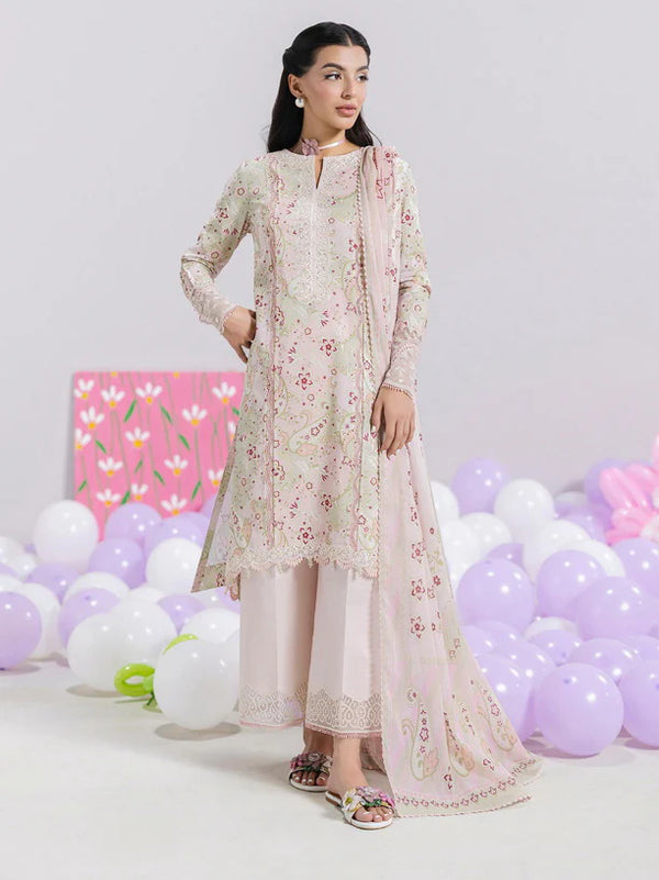 Qalamkar QPrints Embroidered Lawn 2025 | EM-03B