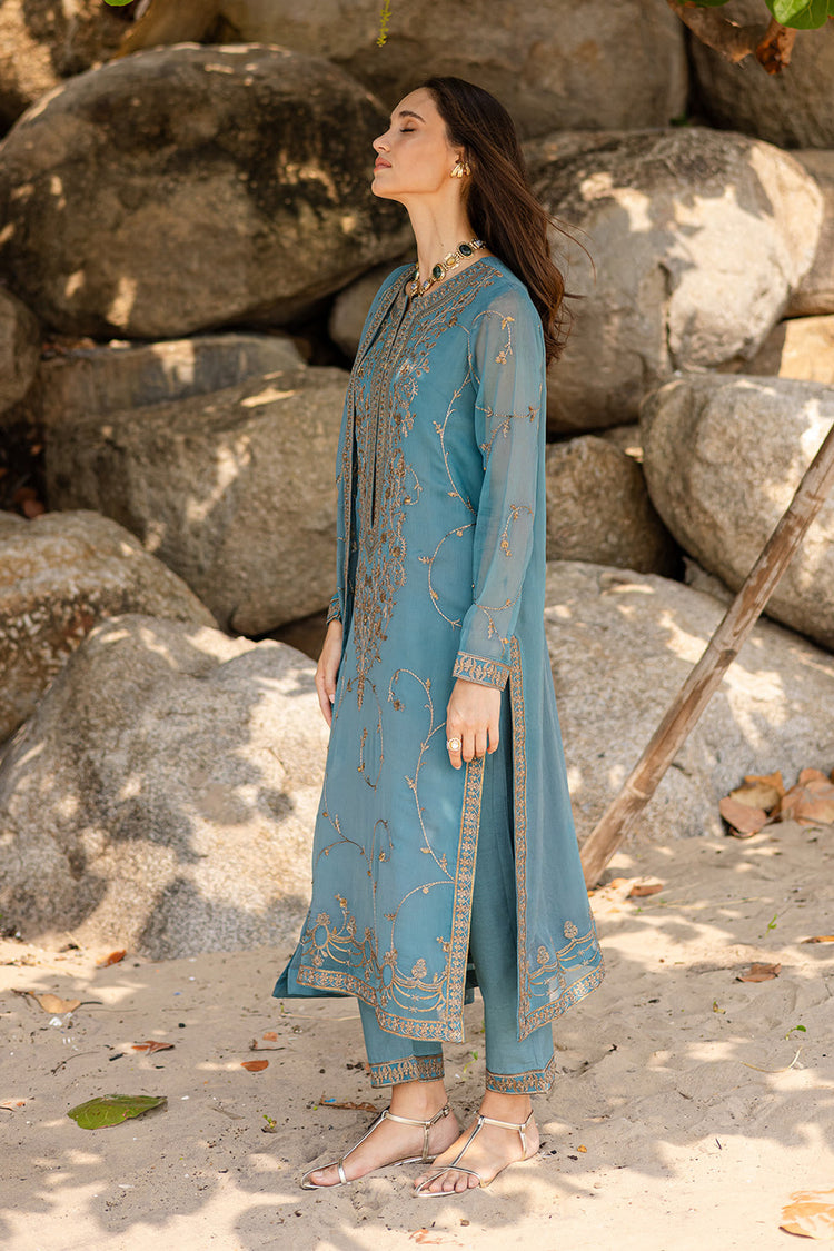 ZYRA FREESIA 3 Piece Embroirdered Chiffon Aarvi - FW40059