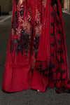 MARIA B SOIREE UNSTITCHED EMBROIDERED| D06 RED