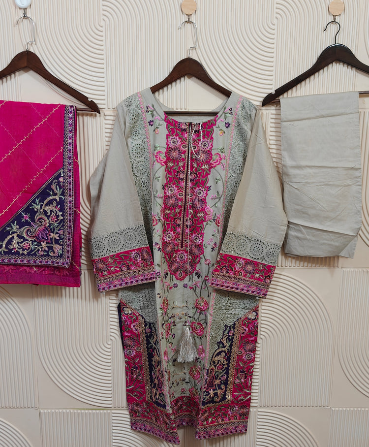 KARMA LAWN STITCHED D-08