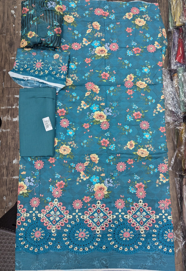 Gardenia Chikankari Lawn Un-stitched by zainab fazlani - GDP-103