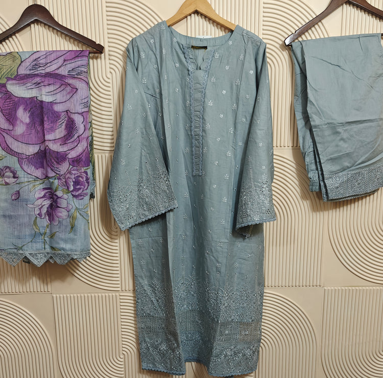 SAFINA KARMA STITCHED EMBROIDERED LAWN