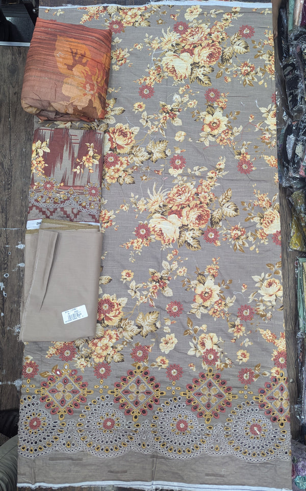 Gardenia Chikankari Lawn Un-stitched by zainab fazlani - GDP-106