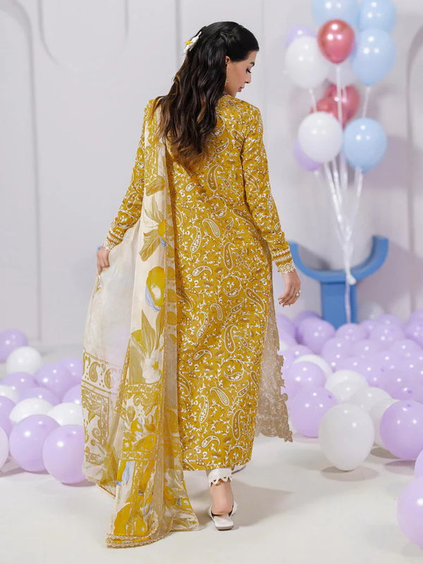 Qalamkar QPrints Embroidered Lawn 2025 | EM-10B