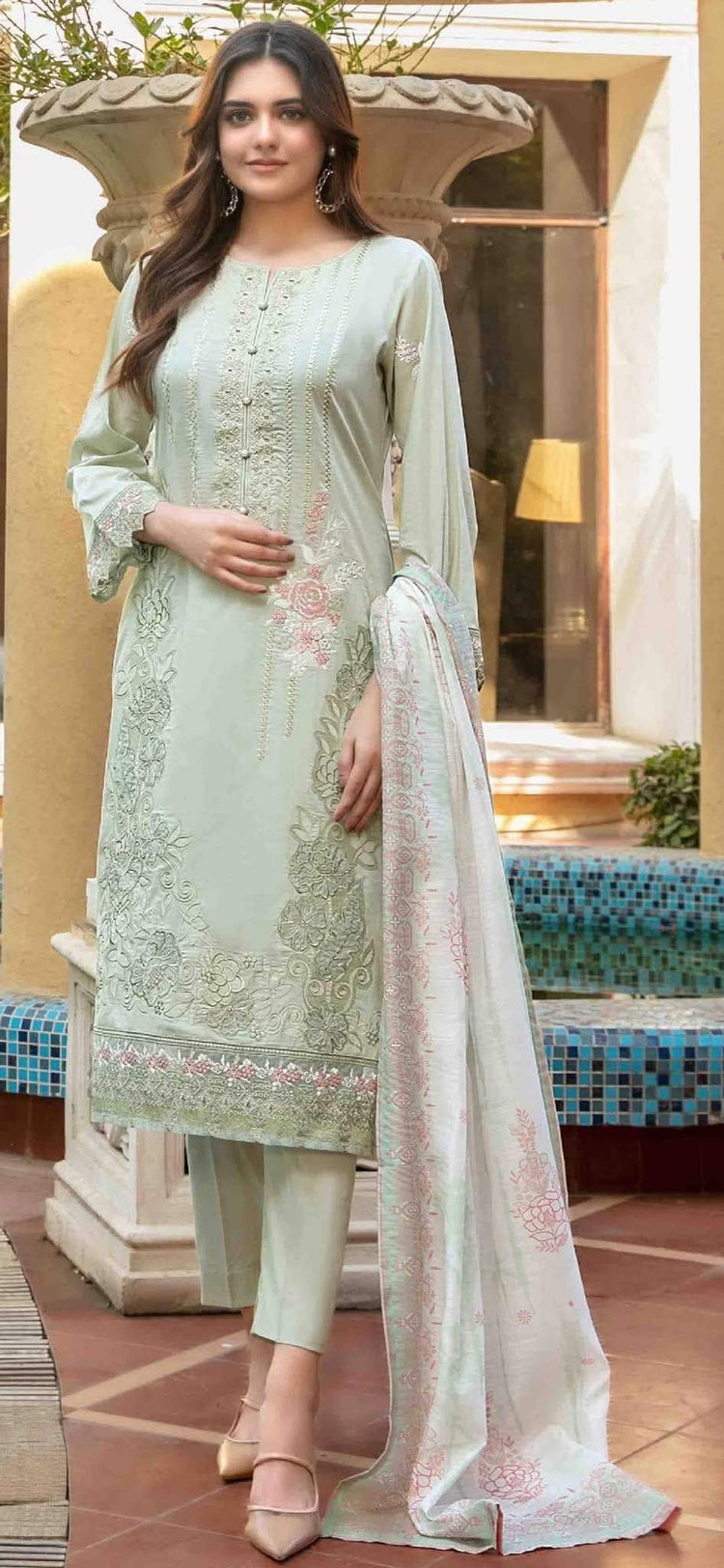 ZIMMEL BY TAWAKKAL SEMI STITCHED 3PC | D-1143