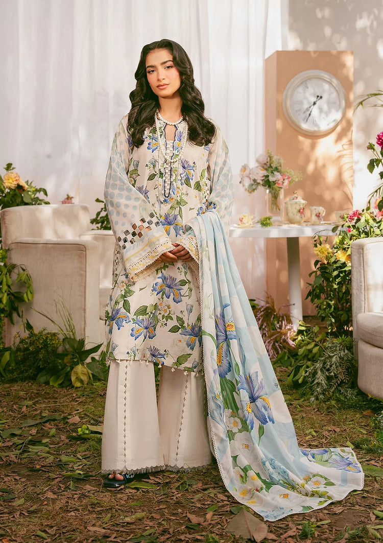 ELAF PRINTS:-6A IVORY PETALS