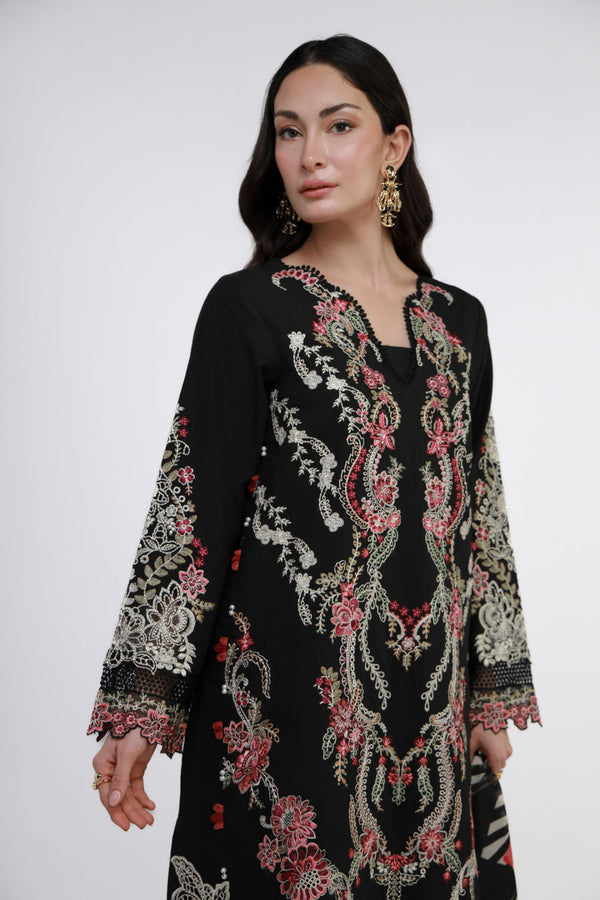 Gulmina by Marwat Textile-Onyx Noir