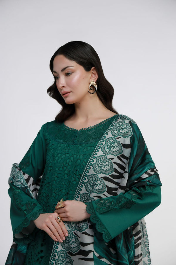 Gulmina by Marwat Textile-Emerald Drape