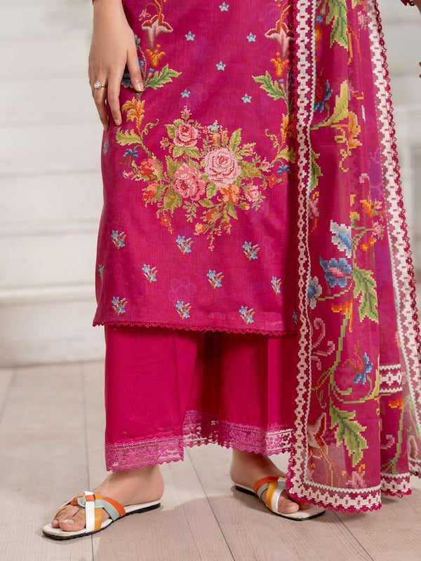GULL BAHAR 3-Piece Unstitched Digital Printed Lawn Suit