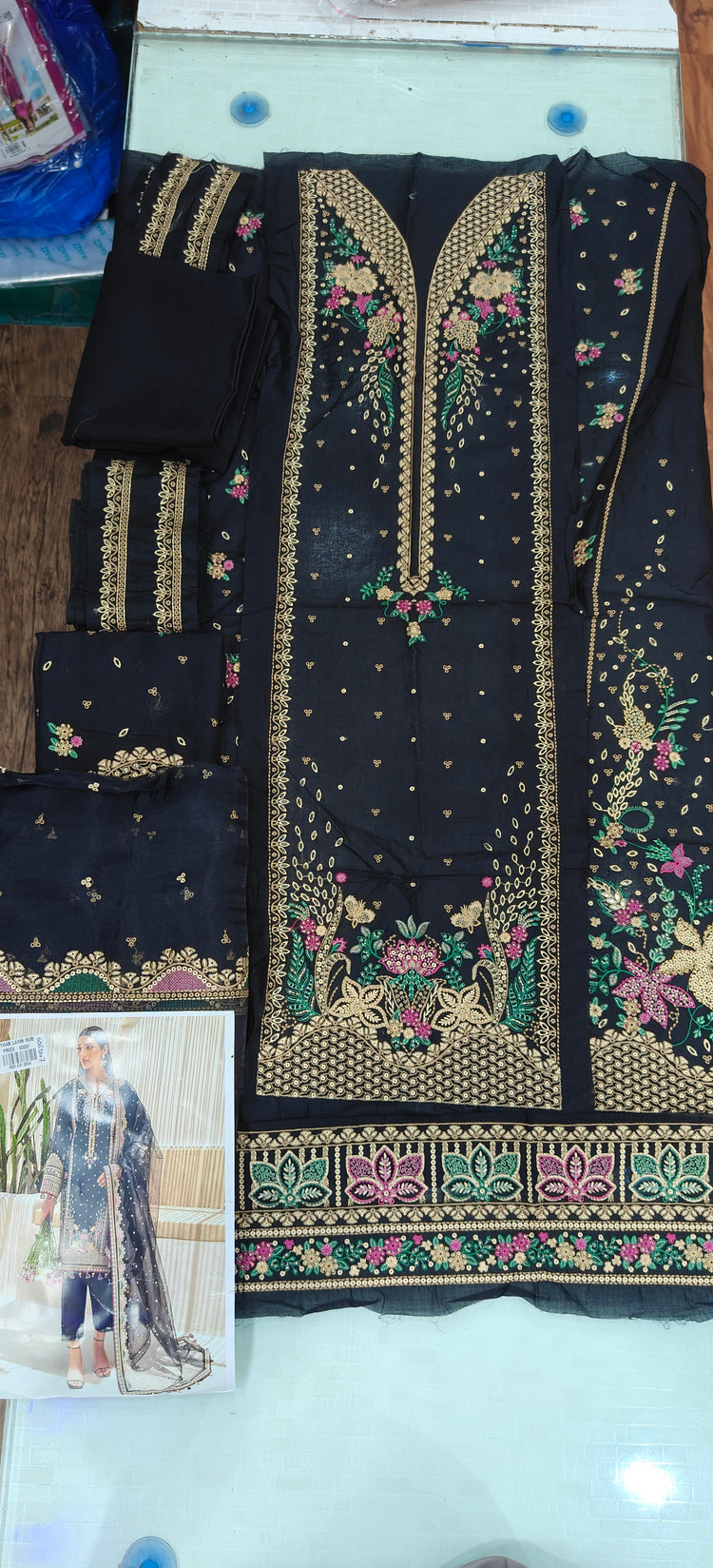 JAZMIN IRIS UN-STICHED 3PC|D4