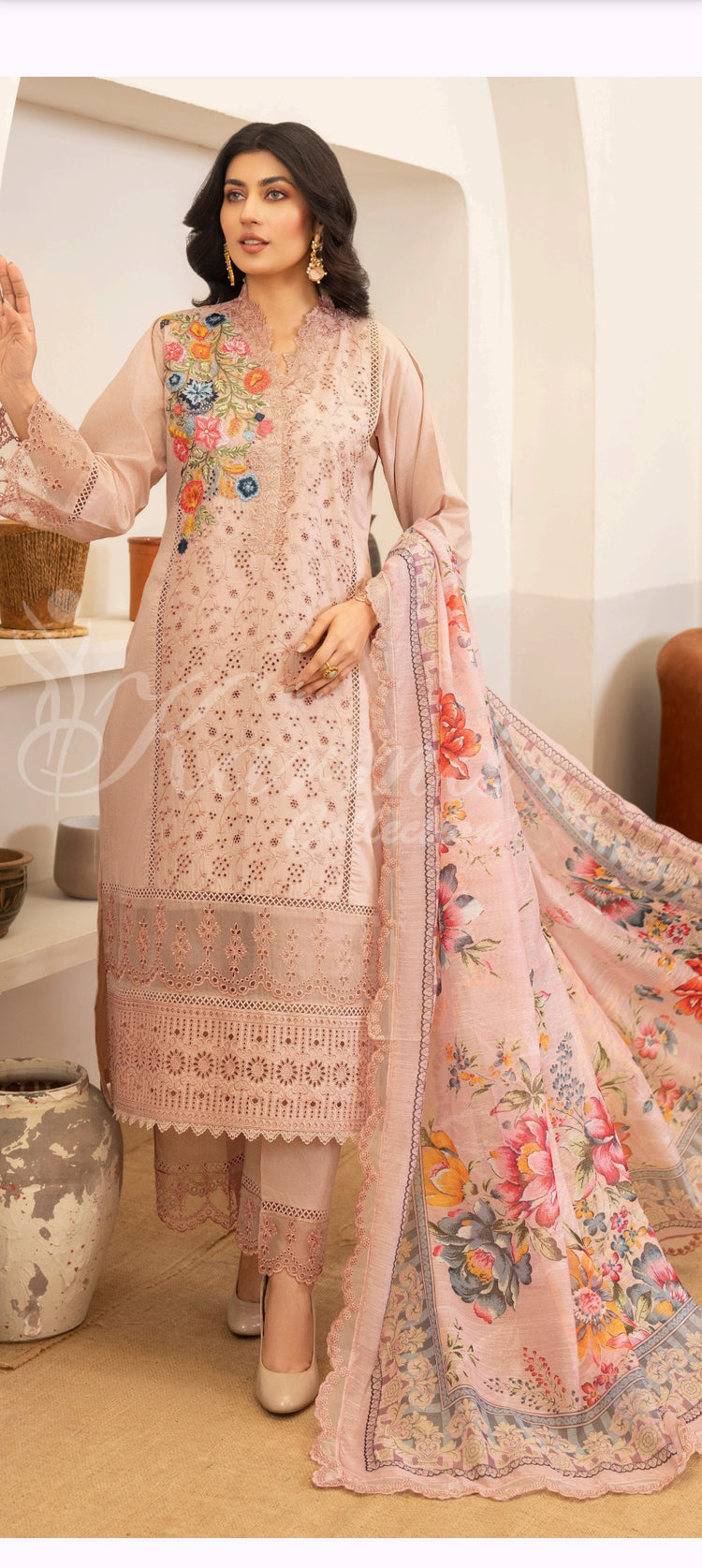 KARMA KAYSERIA EID EDIT - 1424 PASTEL PEACH