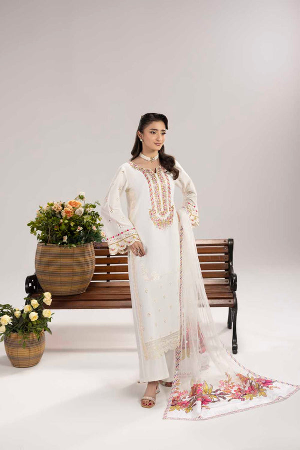 PHULKAARI ZR-2622 | PEARL WHITE