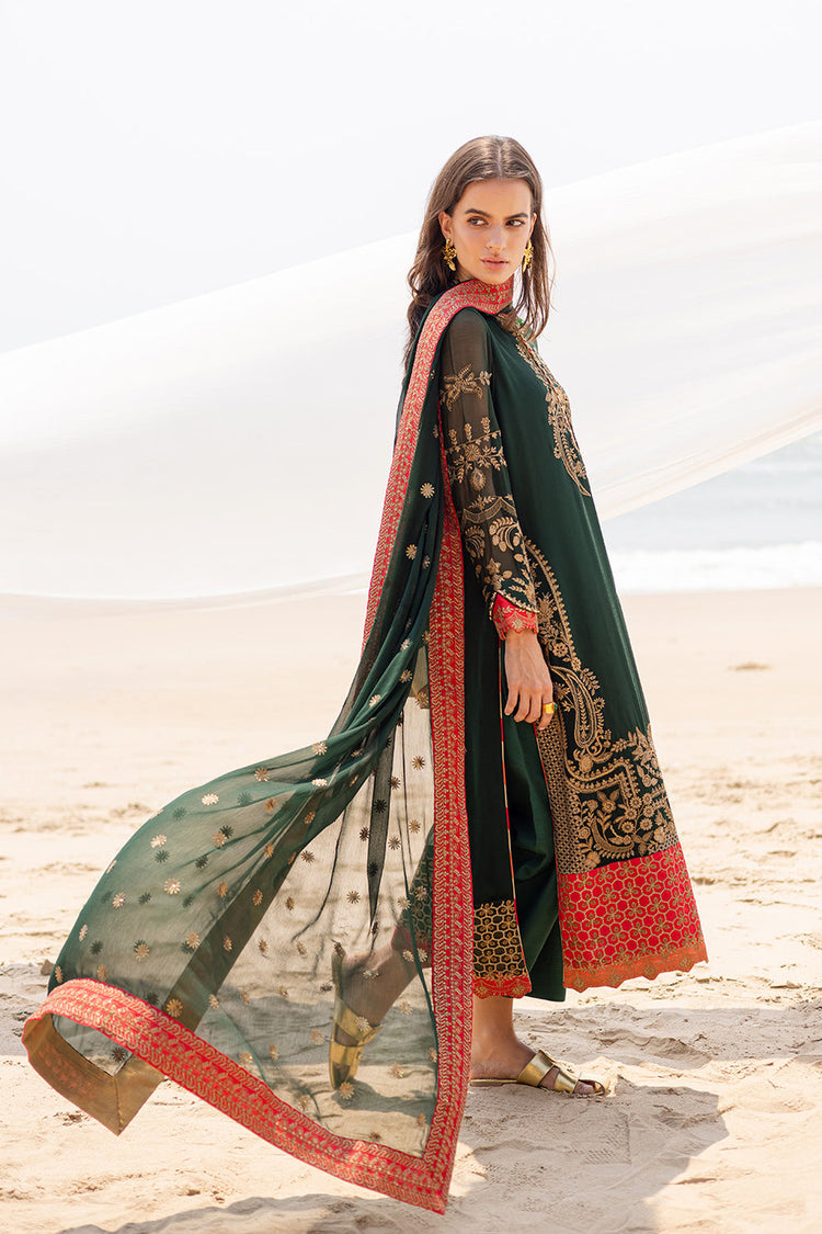 ZYRA FREESIA 3 Piece Embroirdered Chiffon Aarna - FW40058