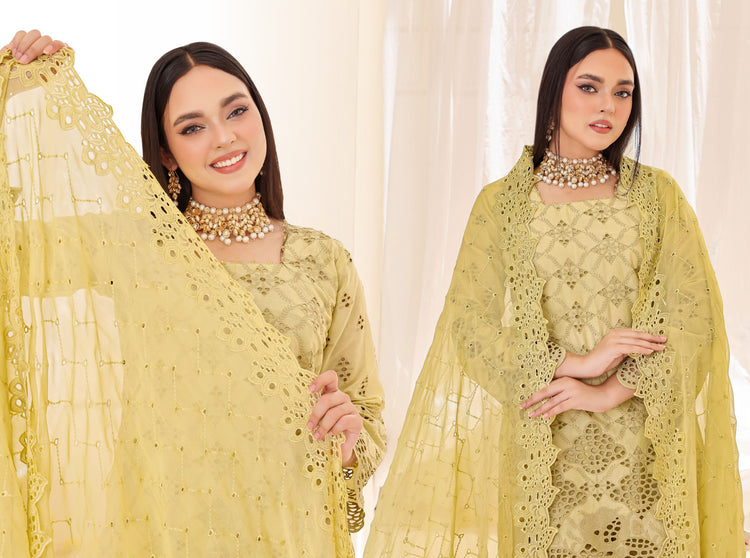 KINZA CHICKEN KARI UN-STITCHED COLLECTION BY BIN HAMEED 24'-03