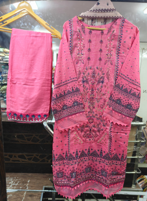 ZOYA AHMED BASICS EMBROIDERED LAWN D-02