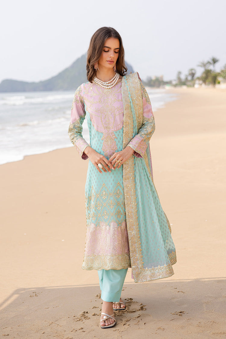 ZYRA FREESIA 3 Piece Embroirdered Chiffon Aarohi - FW40056