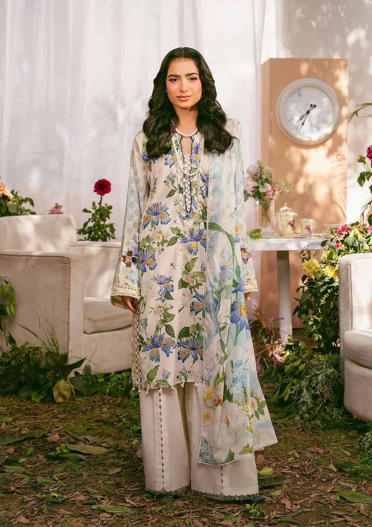 ELAF PRINTS:-6A IVORY PETALS