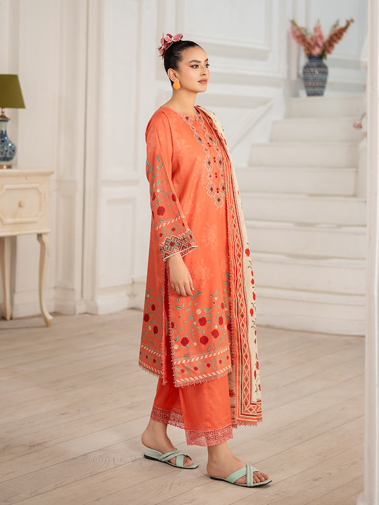 GULL BAHAR 3-Piece Unstitched Digital Printed Lawn Suit