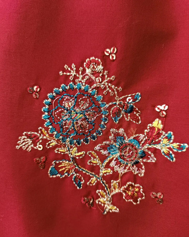 AIZAH PREMIUM PRET /REDDISH MAROON -03