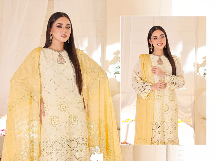 KINZA CHICKEN KARI UN-STITCHED COLLECTION BY BIN HAMEED 24'-09